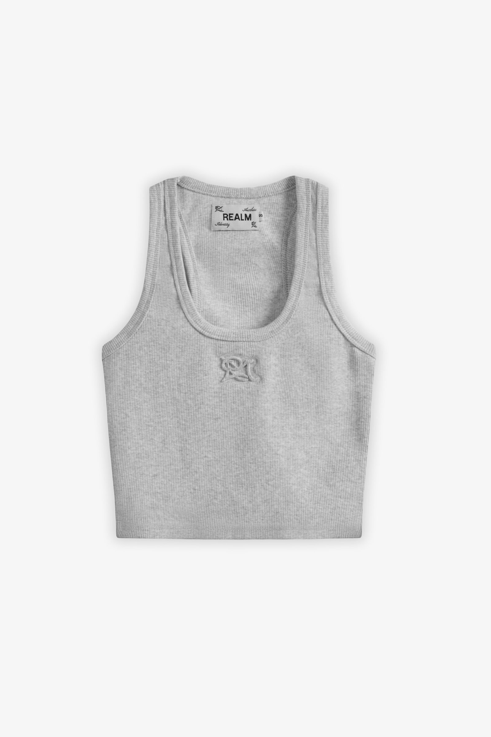 EMBOSSED LOGO WOMEN CROPPED TANK
