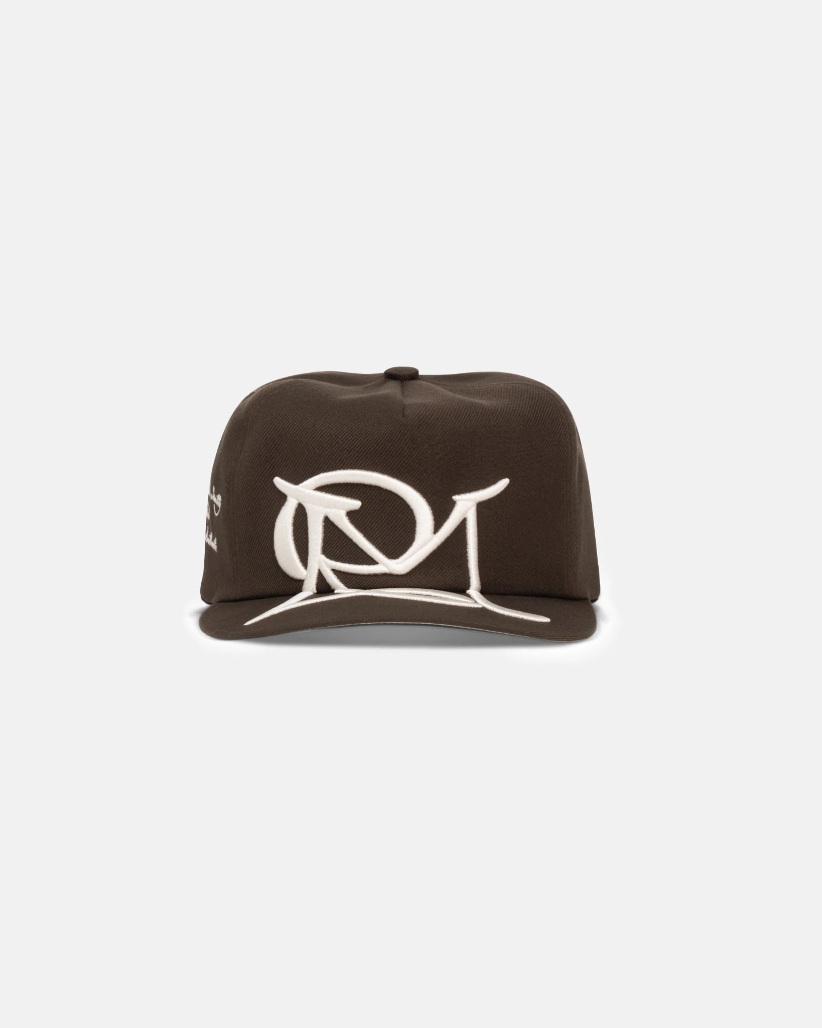 BIG ICON CURSIVE EMBROIDERY VINTAGE CAP WALNUT